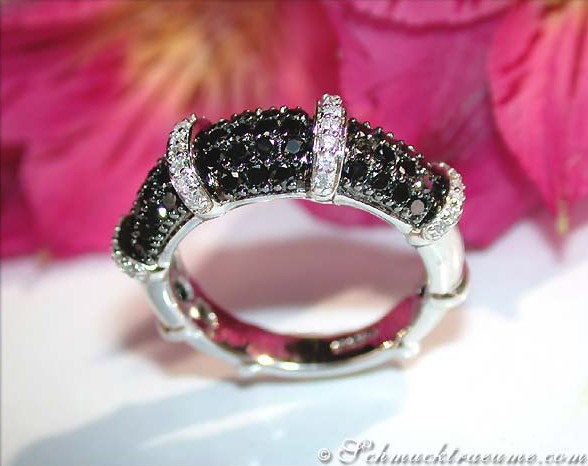 Aparter schwarze Diamanten Ring #1 Aparter schwarze Diamanten Ring #1