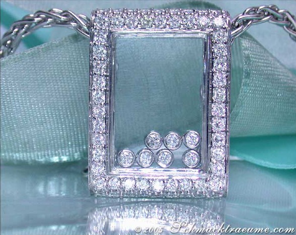 Edler Brillanten Anhänger hinter Glas #1 Edler Brillanten Anhänger hinter Glas #1