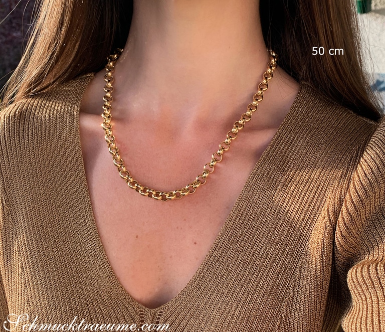 Gold Pur: Stattliche Erbs Kette / Collier in Gelbgold 585 #1 Gold Pur: Stattliche Erbs Kette / Collier in Gelbgold 585 #1