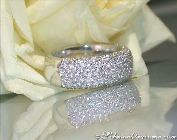 Schwerer Brillanten Halb Memory Ring #1 Schwerer Brillanten Halb Memory Ring #1