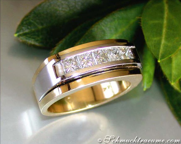 Schwerer Diamanten Herren Ring #1 Schwerer Diamanten Herren Ring #1