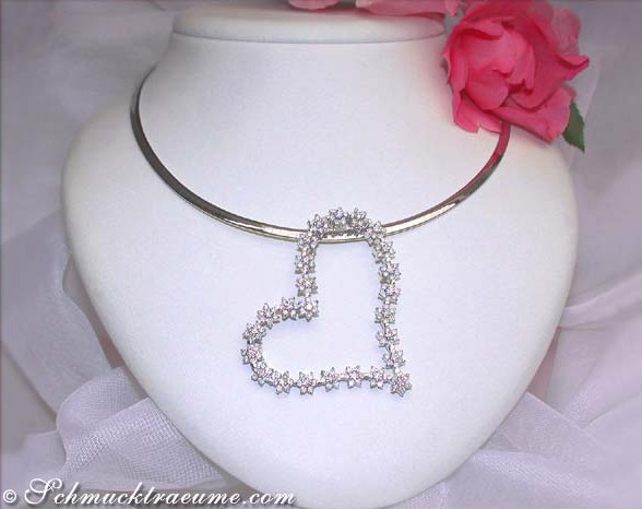 Traumhafter Brillanten Anhänger im Herz Design #1 Traumhafter Brillanten Anhänger im Herz Design #1