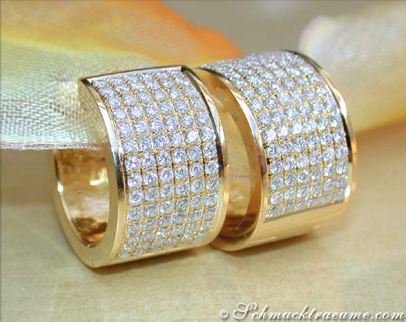 Magnificent Diamond Hoop Earrings » Juwelier Schmucktraeume.com
